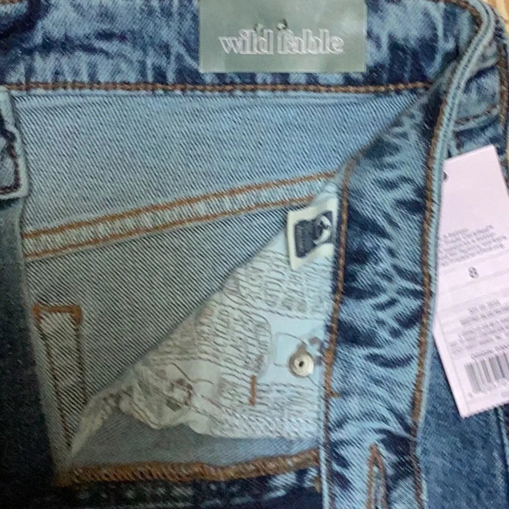 Wild Fable Blue Jean‎ Denim Highest Rise  Mom Shorts 29” Waist Size 8 NWT